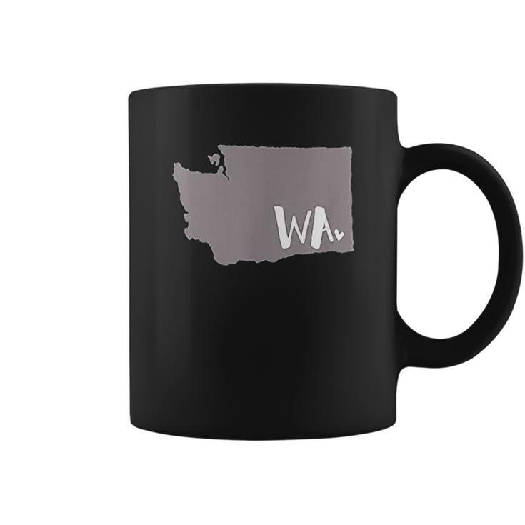 Cute Washington State Outline Gift  From Wa Coffee Mug