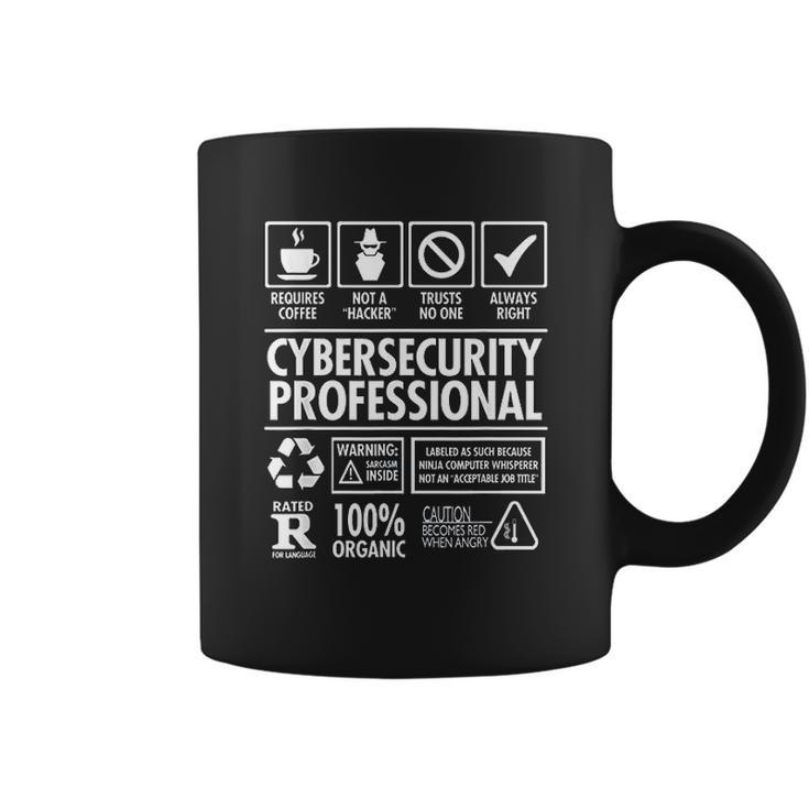 Cybersecurity Professional Not A Hacker Funny Job Coffee Mug