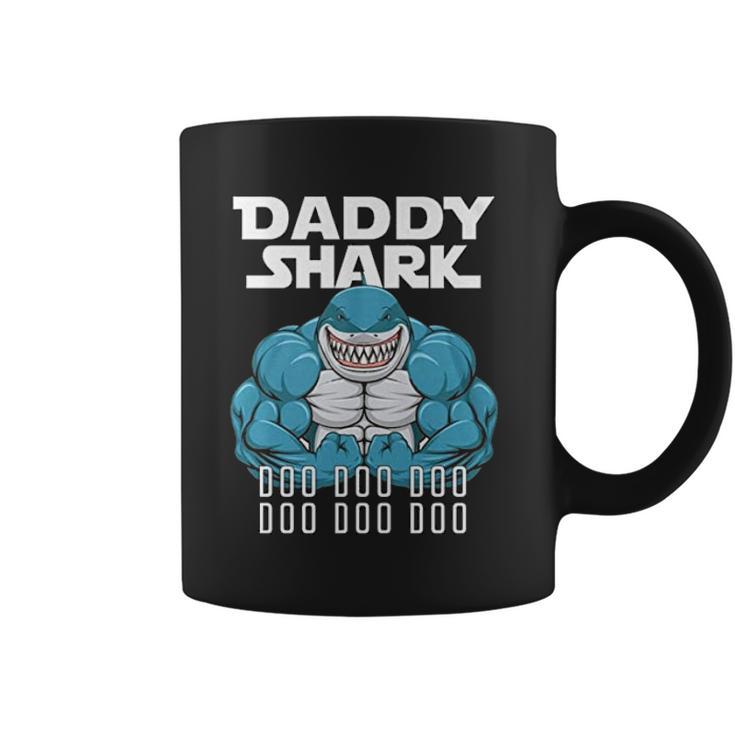 Daddy Shark Funny Cool Dad Coffee Mug