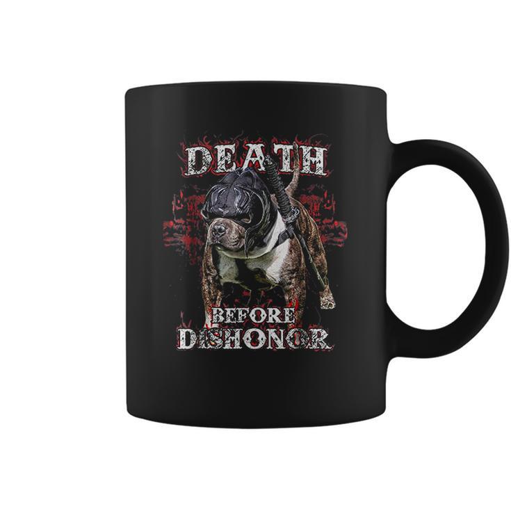 Death Before Dishonor Samurai Paco American Bully Coffee Mug