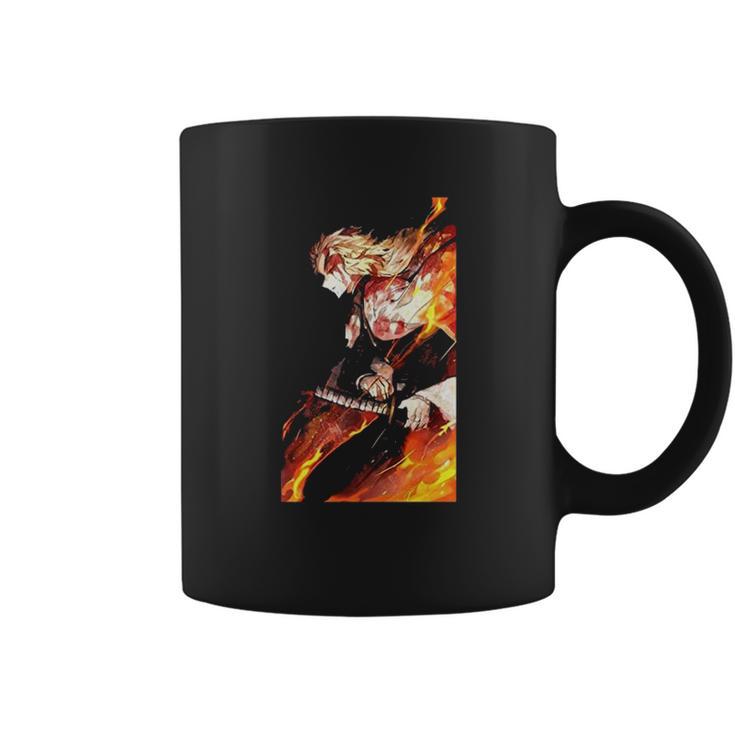 Demon Slayer Graphic Flame Coffee Mug