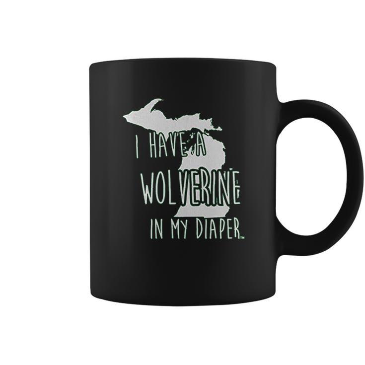 In My Diaper I Have A Wolverine State Of Michigan Msu Coffee Mug