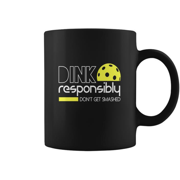 Dink Responsibly Funny Pickleball Coffee Mug