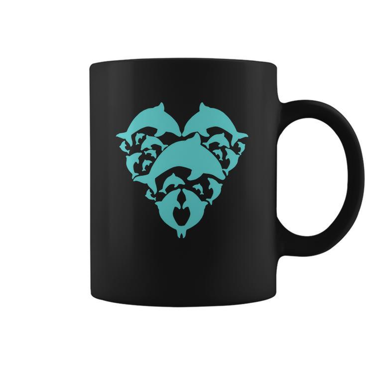 Dolphin Heart Coffee Mug