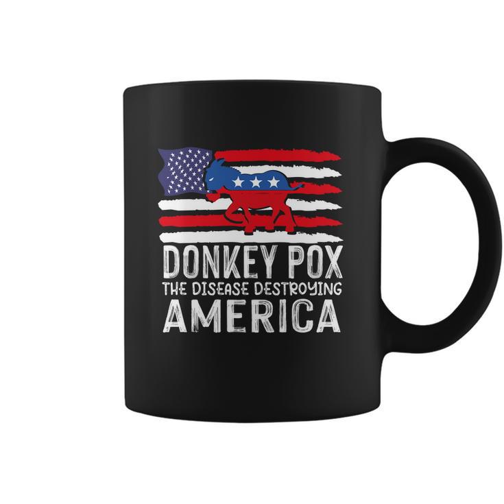 Donkey Pox Funny Anti Democrat Coffee Mug