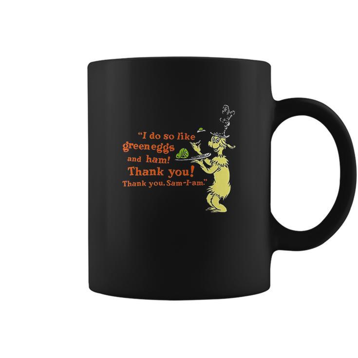 Dr Seuss Green Eggs And Ham I Do So Like Quote Coffee Mug