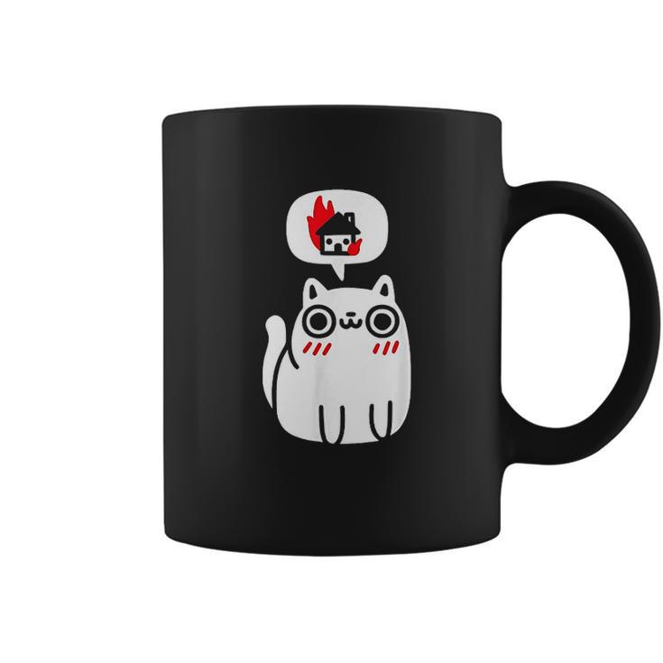 Dreaming Of Destruction Funny Cat Coffee Mug