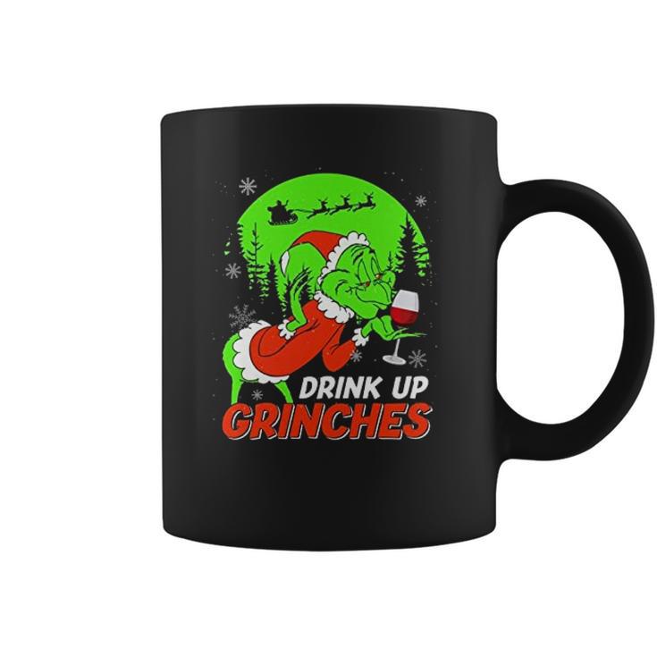 Drink Up Grinch Christmas Drinking Lovers Coffee Mug