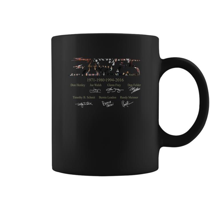 Eagles Band 1971-1980 1994-2019 Signatures Shirt Coffee Mug