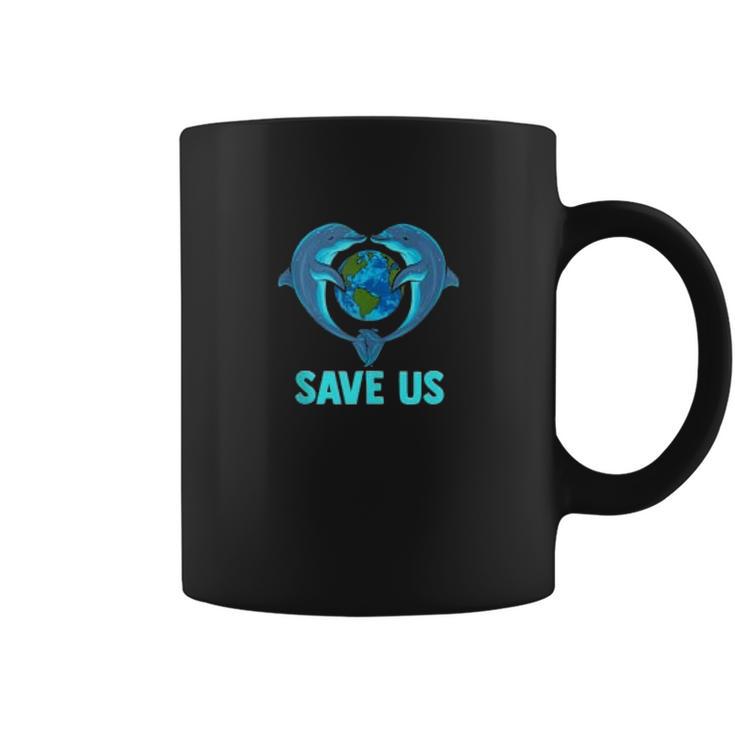 Earth Day Dolphins Environment Protection Climate Change Coffee Mug