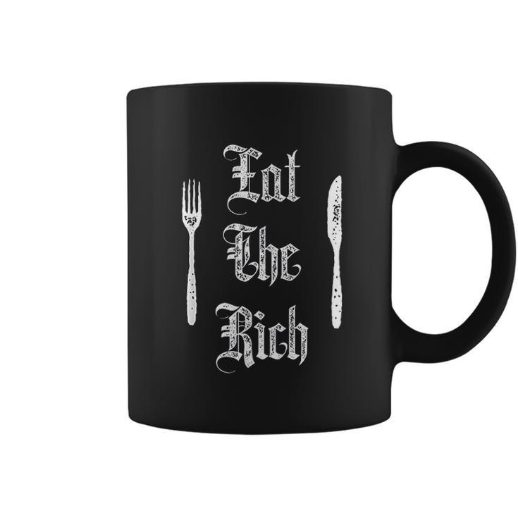 Eat Rich Funny Anarchist Revolution Coffee Mug