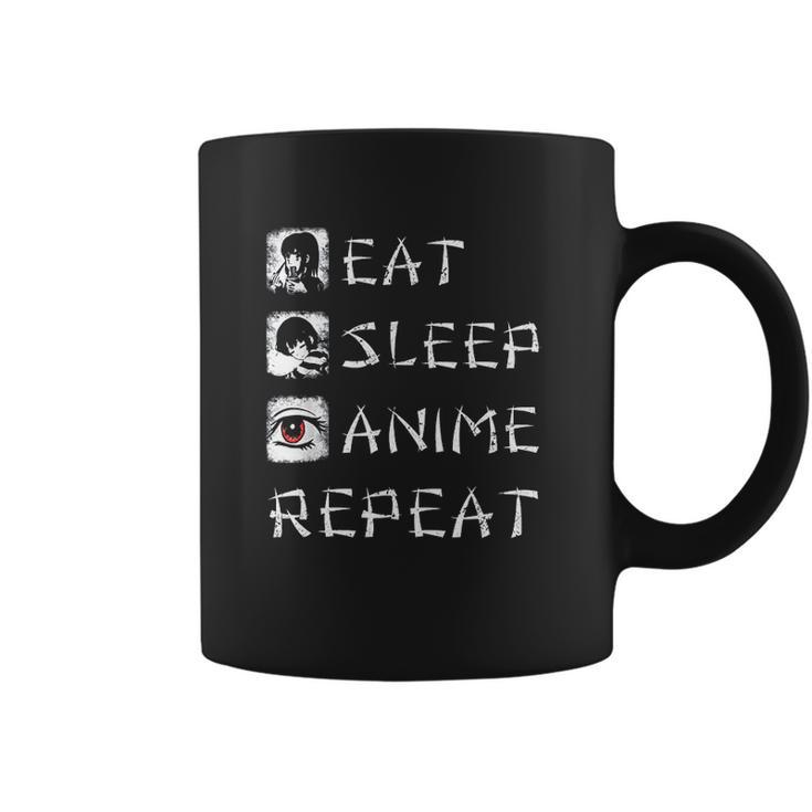 Eat Sleep Anime Repeat Coffee Mug