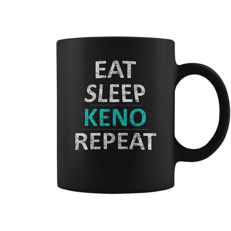 Eat Sleep Keno Repeat Funny Keno Gift Coffee Mug