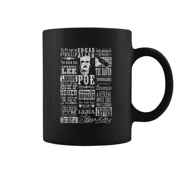 Edgar Allan Poe Poems Quotes Raven Literature Coffee Mug