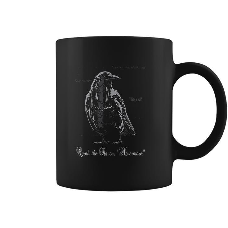 Edgar Allan Poe Quoth The Raven Nevermore Coffee Mug