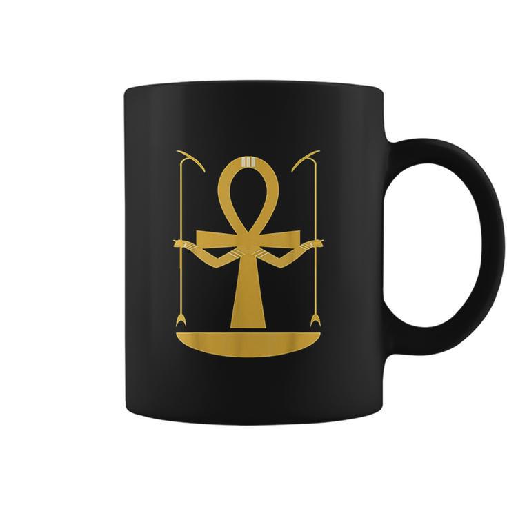 Egyptian Ankh Cross With Arms Holding Scepters Coffee Mug