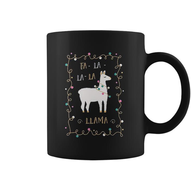 Fa La La La Llama Southern Charm Collection On A Navy Coffee Mug