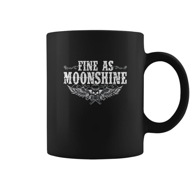 Fine As Moonshine Western Skull Dueling Pistols Coffee Mug