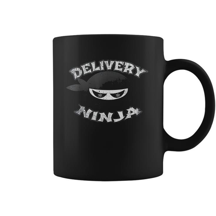 Food Delivery Pizza Mailman Truck Driver Multitasking Ninja Coffee Mug