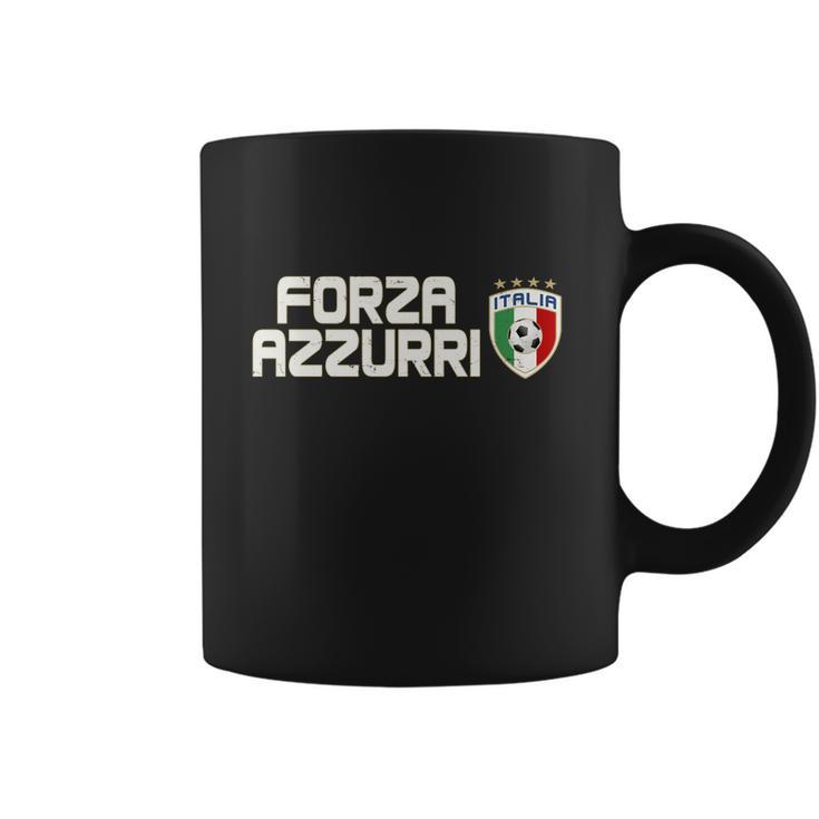 Forza Azzurri Italy Italia Soccer Team Fan Logo Coffee Mug