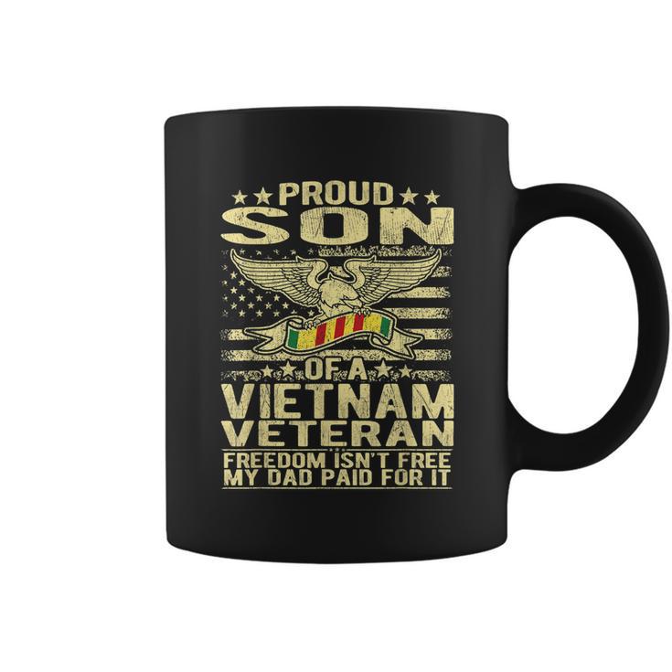 Freedom Isnt Free Proud Son Of A Vietnam Veteran Gift Graphic Design Printed Casual Daily Basic Coffee Mug