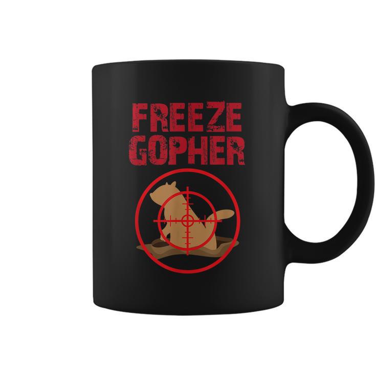 Freeze Gopher Hunting Funny Gopher Hunter Graphic Design Printed Casual Daily Basic Coffee Mug