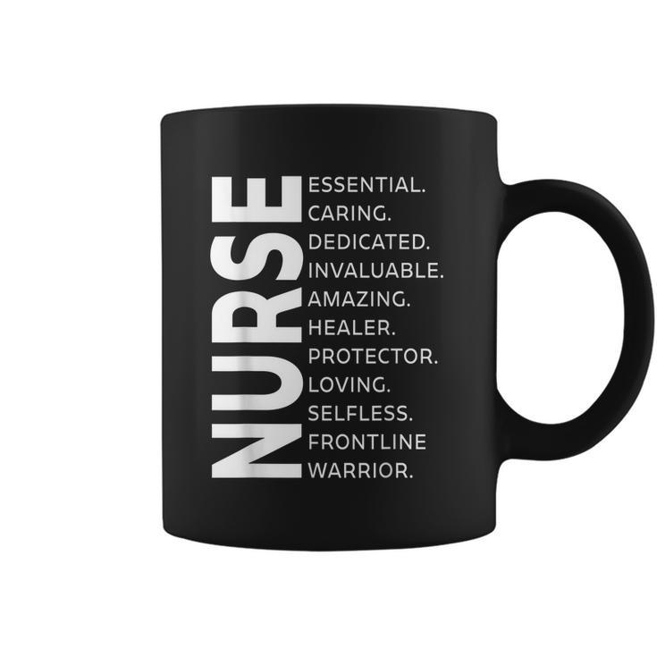 Frontline Warrior Nurse Essential Worker Graphic Design Printed Casual Daily Basic Coffee Mug