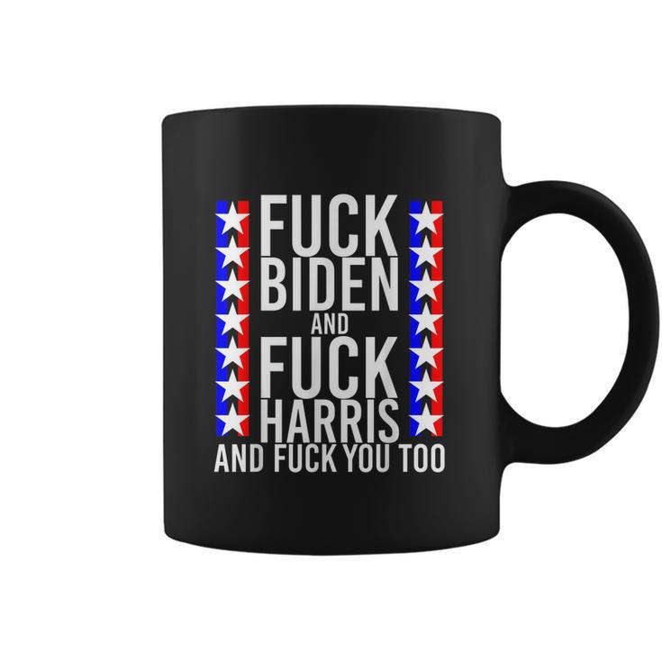 Fuck Kamala Harris And Fuck Joe Biden Offensive Coffee Mug