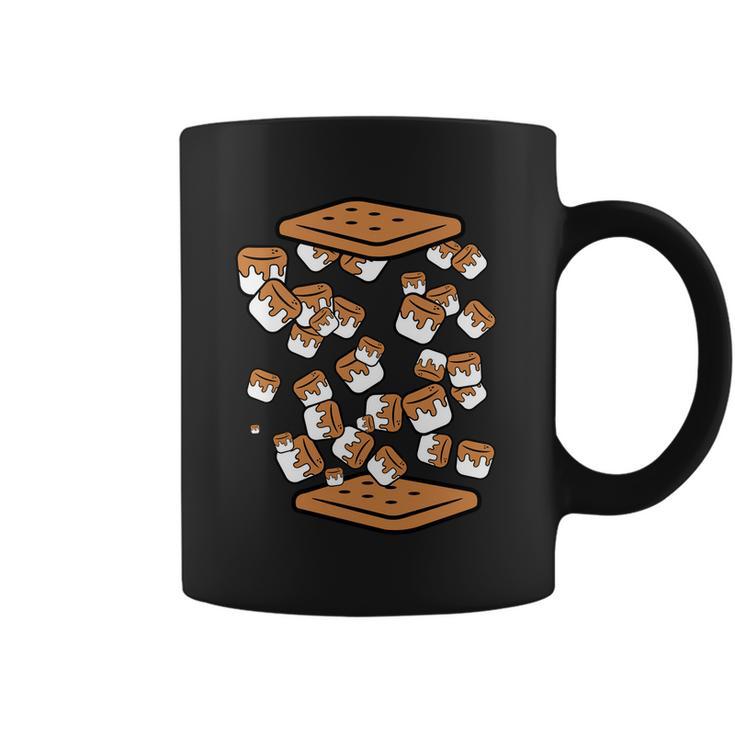 Funny Camping Marshmallows And Crackers Smores Campfire Gift Coffee Mug