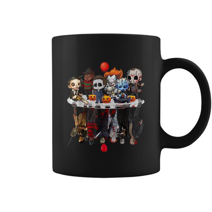 Funny Halloween Cute Halloween Cute Horror Movie Chibi Character Water Reflect Coffee Mug