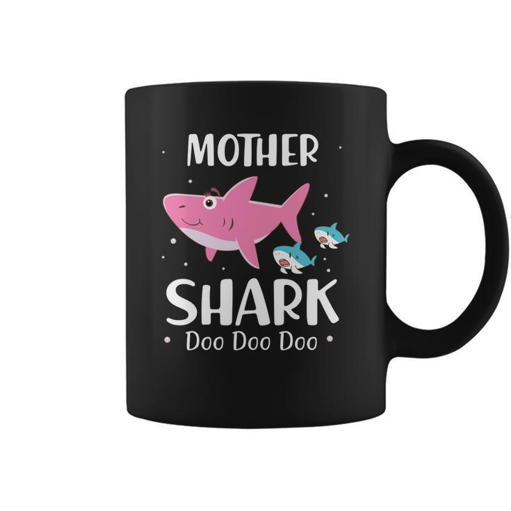 Funny Mother Pink Shark Doo Doo Doo Coffee Mug