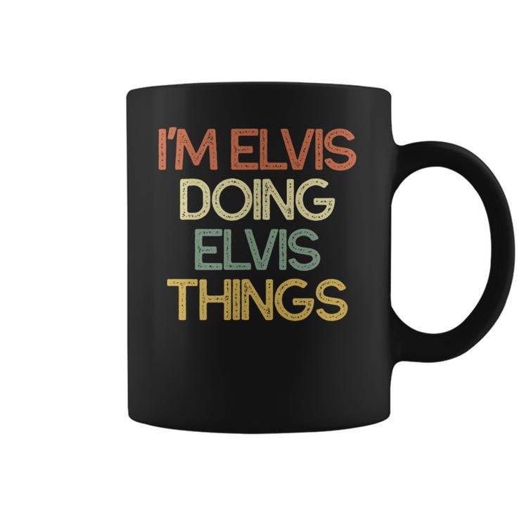 Funny Personalized Gift For Elvis Name Coffee Mug