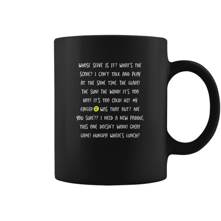 Funny Pickleball Game Talk And Phrases Pickleball Gifts Coffee Mug