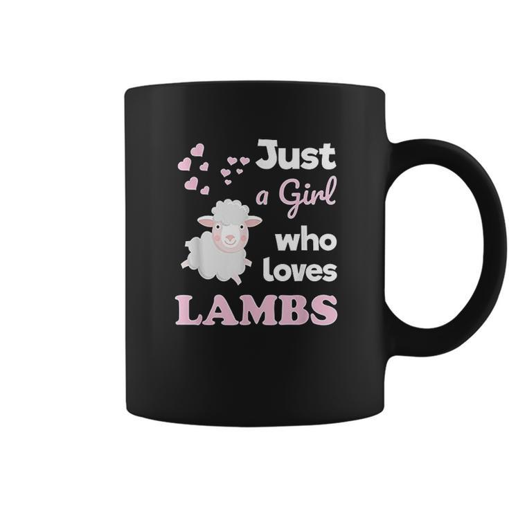 Girls Lamb Gift For Lamb Lover Just A Girl Who Loves Lambs Coffee Mug