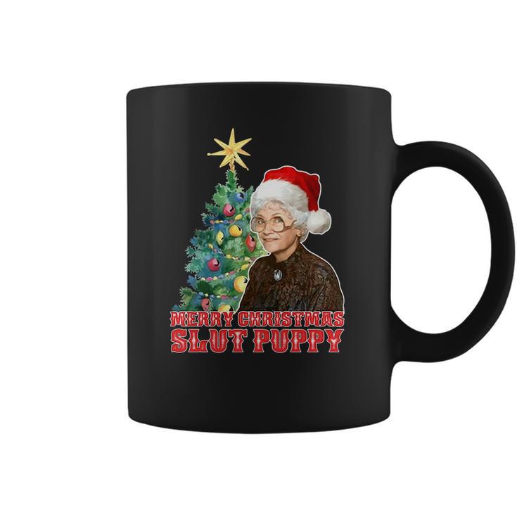 Golden Girls Sophia Petrillo Merry Christmas Slut Puppy Xmas Shirt Coffee Mug