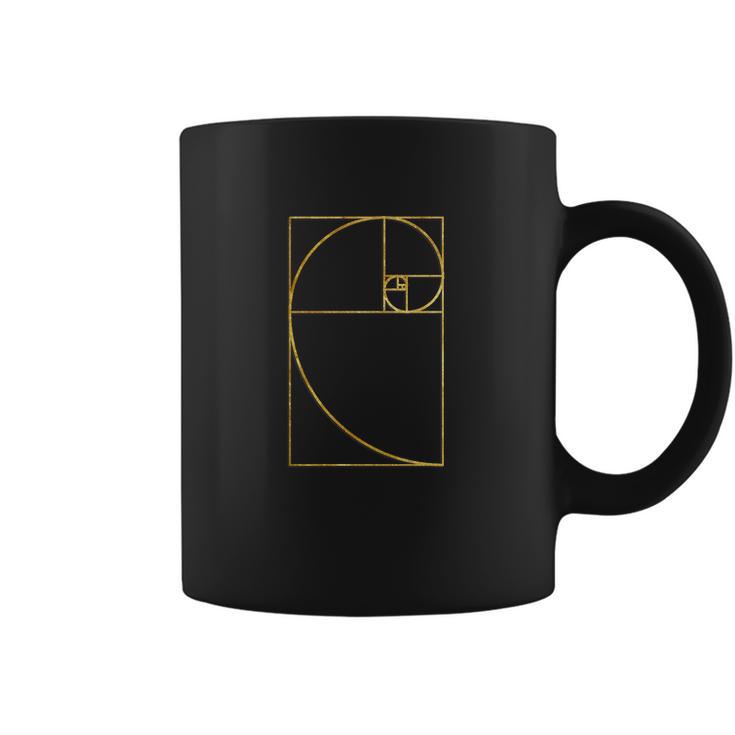 Golden Ratio Sacred Fibonacci Spiral Coffee Mug