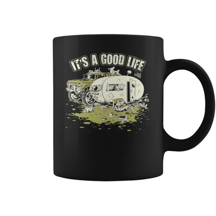 Good Life Jeep Car Camping Coffee Mug