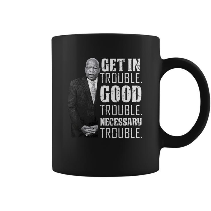 Get In Good Trouble John Lewis Saying Coffee Mug