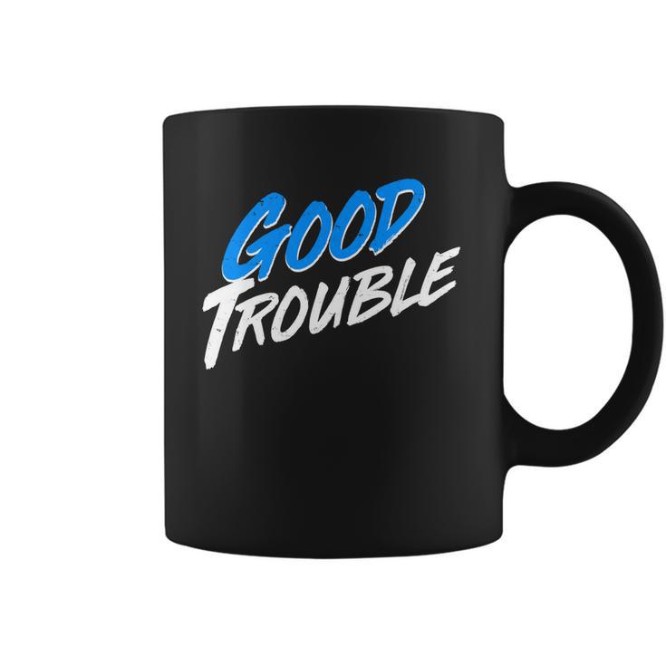 Good Trouble John Lewis Tribute Brush Stroke Coffee Mug