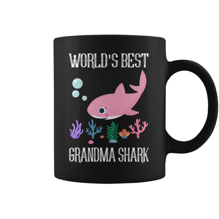 Grandma Gift Worlds Best Grandma Shark Coffee Mug