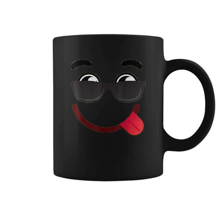 Halloween Emojis Costume Emoticon Smile Sunglasses Coffee Mug