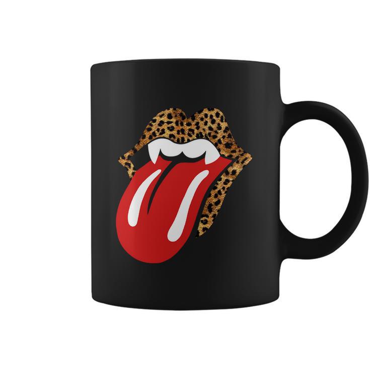 Halloween Leopard Panther Dracula Tongue Scary Coffee Mug