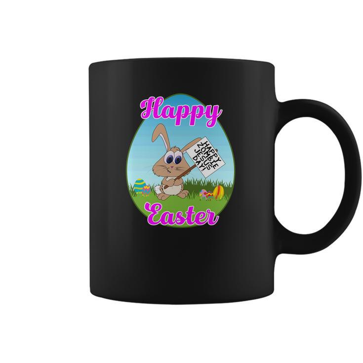 Happy Easter Happy Zombie Jesus Day Bunny Protestor Coffee Mug