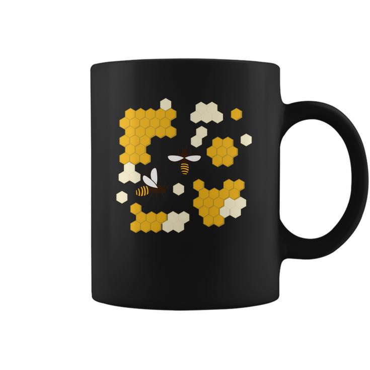 Honey Bee Honeycomb Coffee Mug