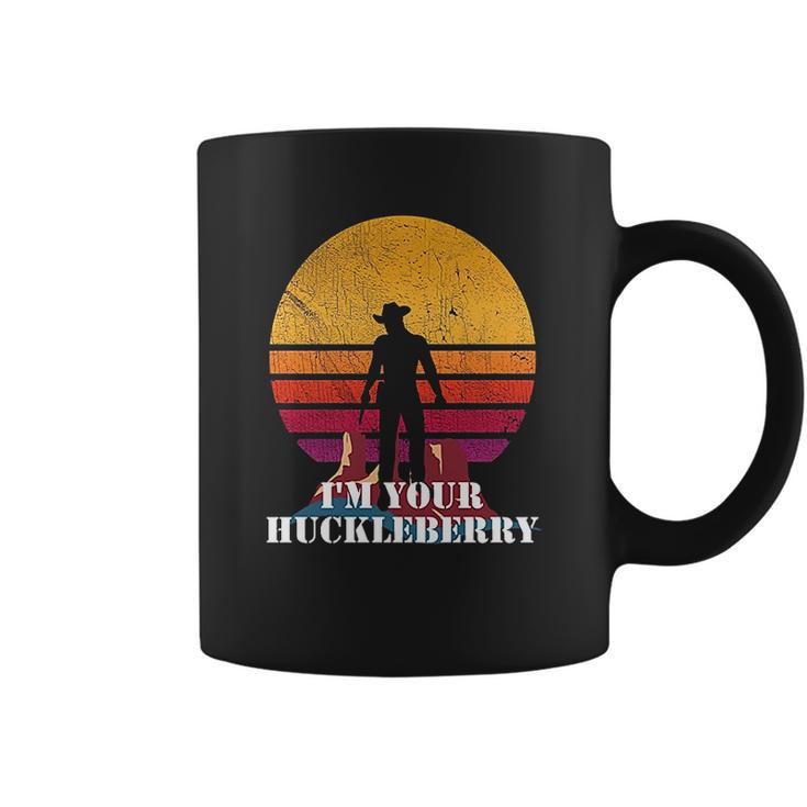 I Am Your Huckleberry Western Quote Vintage Coffee Mug