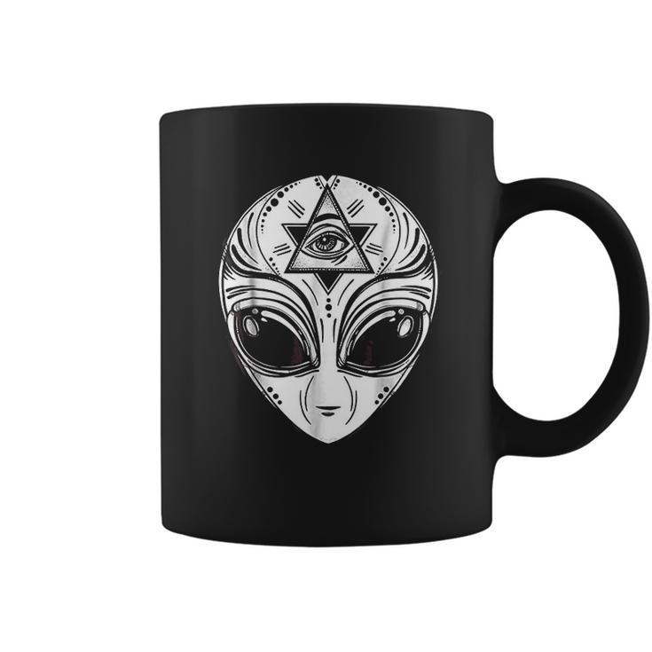 Illuminati Alien  Occult Mason All Seeing Eye Coffee Mug