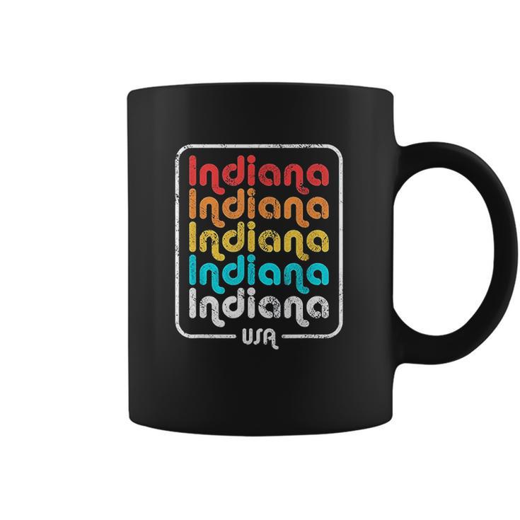 Indiana State Vintage 1970S 1980S Retro Coffee Mug