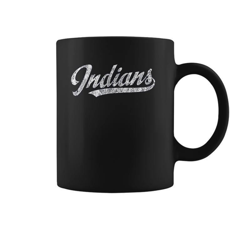 Indians Mascot Vintage Sports Name Design Coffee Mug