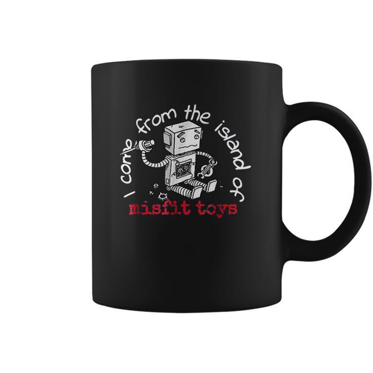 I Come From The Island Of Misfit Toys Robot Christmas Coffee Mug