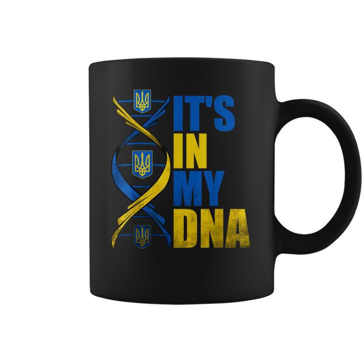 Its In My Dna Ukrainian Support Ukraine Stand With Ukraine Men Women T-Shirt Graphic Print Casual Unisex Tee Coffee Mug